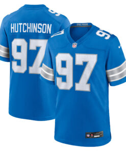 Aidan Hutchinson Detroit Lions  Game Jersey  Blue