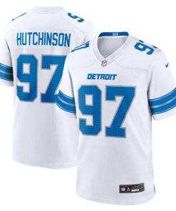 Aidan Hutchinson Detroit Lions  Game Jersey  White