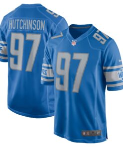 Aidan Hutchinson Detroit Lions  Player Game Jersey  Blue