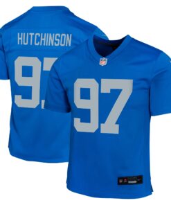 Aidan Hutchinson Detroit Lions  Youth Alternate Game Jersey   Blue