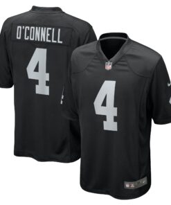 Aidan O_Connell Las Vegas Raiders   Game Jersey   Black