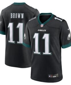 A.J. Brown Philadelphia Eagles  Alternate Game Jersey  Black