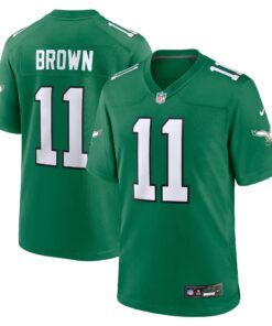 A.J. Brown Philadelphia Eagles  Alternate Game Player Jersey  Kelly Green
