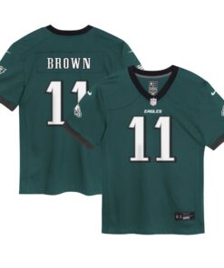 A.J. Brown Philadelphia Eagles  Infant Game Jersey  Midnight Green