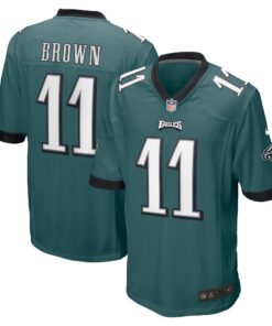 A.J. Brown Philadelphia Eagles  Player Game Jersey  Midnight Green