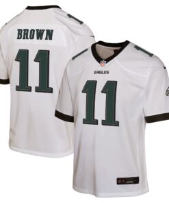A.J. Brown Philadelphia Eagles  Youth Game Jersey  White