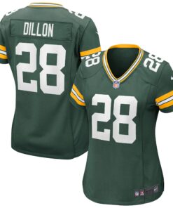 AJ Dillon Green Bay Packers  Women_s Game Jersey  Green