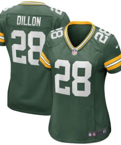 AJ Dillon Green Bay Packers  Women_s Player Game Jersey  Green