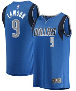A.J. Lawson Dallas Mavericks Fanatics Youth Fast Break Player Jersey - Icon Edition - Blue