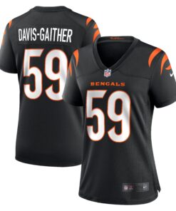 Akeem DavisGaither Cincinnati Bengals  Women_s Game Player Jersey  Black