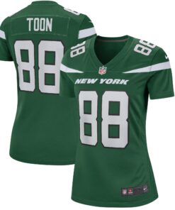 Al Toon New York Jets  Women_s Game Retired Player Jersey  Gotham Green