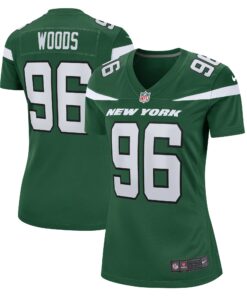 Al Woods New York Jets  Women_s  Game Jersey  Gotham Green