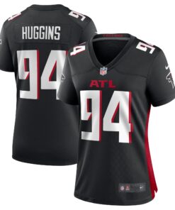 Albert Huggins Atlanta Falcons  Women_s Team Game Jersey   Black