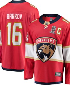 Aleksander Barkov Florida Panthers Fanatics Home 2024 Stanley Cup Champions Breakaway Player Jerseynbspâ€“ Red