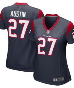 Alex Austin Houston Texans  Women_s Team Game Jersey   Navy