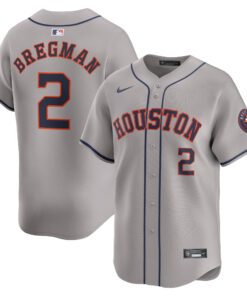 Alex Bregman Houston AstrosAway Limited Player Jersey  Gray