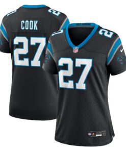 Alex Cook Carolina Panthers  Women_s  Game Jersey   Black