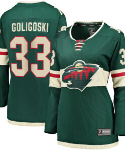 Alex Goligoski Minnesota Wild Fanatics Women_s Home Breakaway Player Jersey  Green