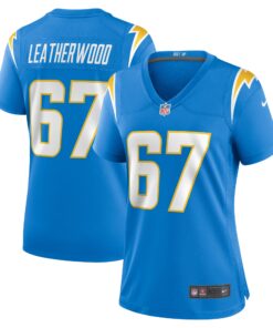 Alex Leatherwood Los Angeles Chargers  Women_s Team Game Jersey   Powder Blue