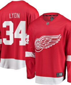 Alex Lyon Detroit Red Wings Fanatics Home Breakaway Jersey  Red