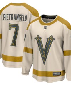 Alex Pietrangelo Vegas Golden Knights Fanatics 2024 NHL Winter Classic Breakaway Player Jersey  Cream