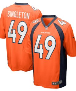 Alex Singleton Denver Broncos  Game Player Jersey  Orange
