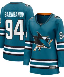Alexander Barabanov San Jose Sharks Fanatics Women_s Home Breakaway Player Jersey  Teal