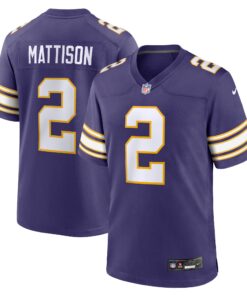 Alexander Mattison Minnesota Vikings  Classic Player Game Jersey  Purple