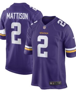 Alexander Mattison Minnesota Vikings  Game Player Jersey  Purple