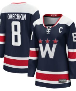 Alexander Ovechkin Washington Capitals Fanatics Women_s Alternate Premier Breakaway Player Jersey  Navy
