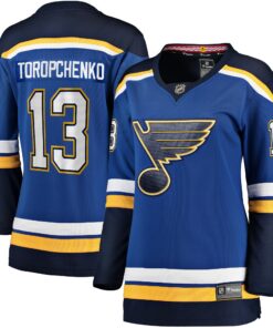 Alexey Toropchenko St. Louis Blues Fanatics Women_s Home Breakaway Player Jersey  Blue