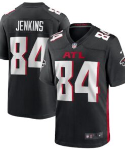 Alfred Jenkins Atlanta Falcons  Game Retired Player Jersey  Black