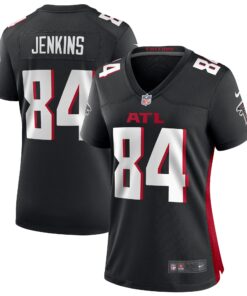 Alfred Jenkins Atlanta Falcons  Women_s Game Retired Player Jersey  Black