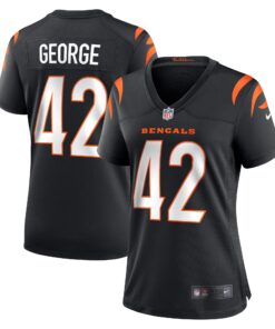 Allan George Cincinnati Bengals  Women_s Game Player Jersey  Black