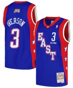 Allen Iverson Eastern Conference Mitchell &amp Ness  Hardwood Classics 2004 NBA All-Star Game Swingman Throwback Jersey - Royal