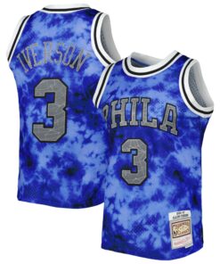 Allen Iverson Philadelphia 76ers Mitchell &amp Ness 199697 Galaxy Swingman Jersey - Royal