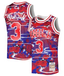 Allen Iverson Philadelphia 76ers Mitchell &amp Ness 199697 Hardwood Classics Lunar New Year Swingman Jersey - Red