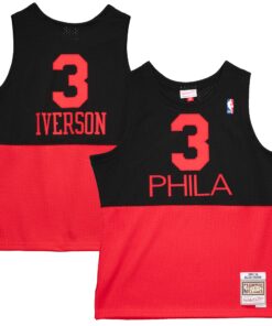 Allen Iverson Philadelphia 76ers Mitchell &amp Ness 200304 Hardwood Classics Reload 2.0 Swingman Jersey - Black
