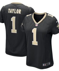 Alontae Taylor New Orleans Saints  Women_s Team Game Jersey   Black