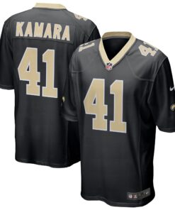 Alvin Kamara New Orleans Saints  Game Jersey  Black