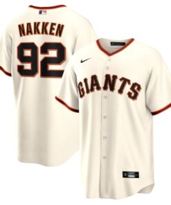 Alyssa Nakken San Francisco GiantsHome Replica Player Jersey  Cream