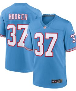 Amani Hooker Tennessee Titans  Oilers Throwback Player Game Jersey  Light Blue