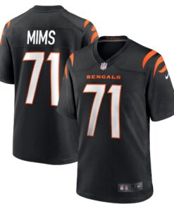 Amarius Mims Cincinnati Bengals  2024 NFL Draft First Round Pick Player Game Jersey  Black