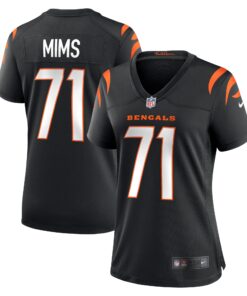 Amarius Mims Cincinnati Bengals  Women_s Game Jersey   Black