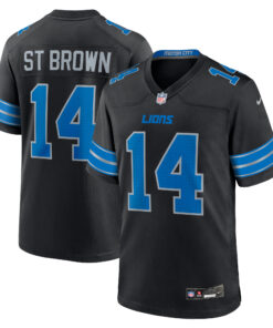 AmonRa St. Brown Detroit Lions  2nd Alternate Game Jersey  Black