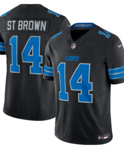 AmonRa St. Brown Detroit Lions  2nd Alternate Vapor F.U.S.E. Limited Jersey  Black