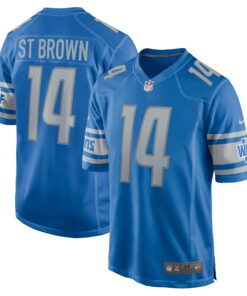 AmonRa St. Brown Detroit Lions  Game Player Jersey  Blue