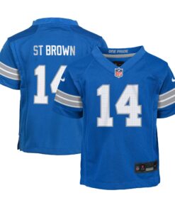 AmonRa St. Brown Detroit Lions  Preschool Player Game Jersey  Blue