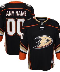 Anaheim Ducks Youth Home Premier Custom Jersey  Black
