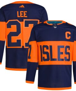 Anders Lee New York Islanders 2024 NHL Stadium Series Primegreen Authentic Player Jerseynbspâ€“ Navy